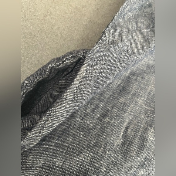 ❤️2/$50❤️[S]Rachel Ashwell Blue Gray Sleeveless Linen Tank Dress - Picture 2 of 8